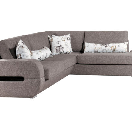 ΓΩΝΙΑΚΟΣ ΚΑΝΑΠΕΣ ΓΚΡΙ ΧΡΩΜΑ 250X200cm