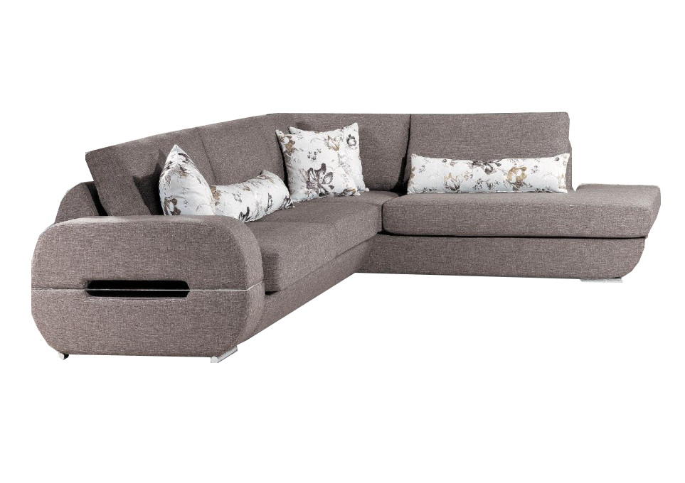 ΓΩΝΙΑΚΟΣ ΚΑΝΑΠΕΣ ΓΚΡΙ ΧΡΩΜΑ 250X200cm