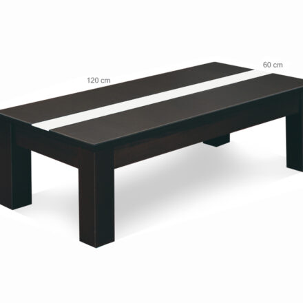 ΤΡΑΠΕΖΑΚΙ ΣΑΛΟΝΙΟΥ ΣΚΟΥΡΟ ΚΑΦΕ 120Χ60CM