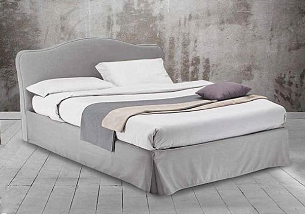 ΚΡΕΒΑΤΙ ΔΙΠΛΟ ΥΦΑΣΜΑΤΙΝΟ GRAY DREAMS  160Χ200