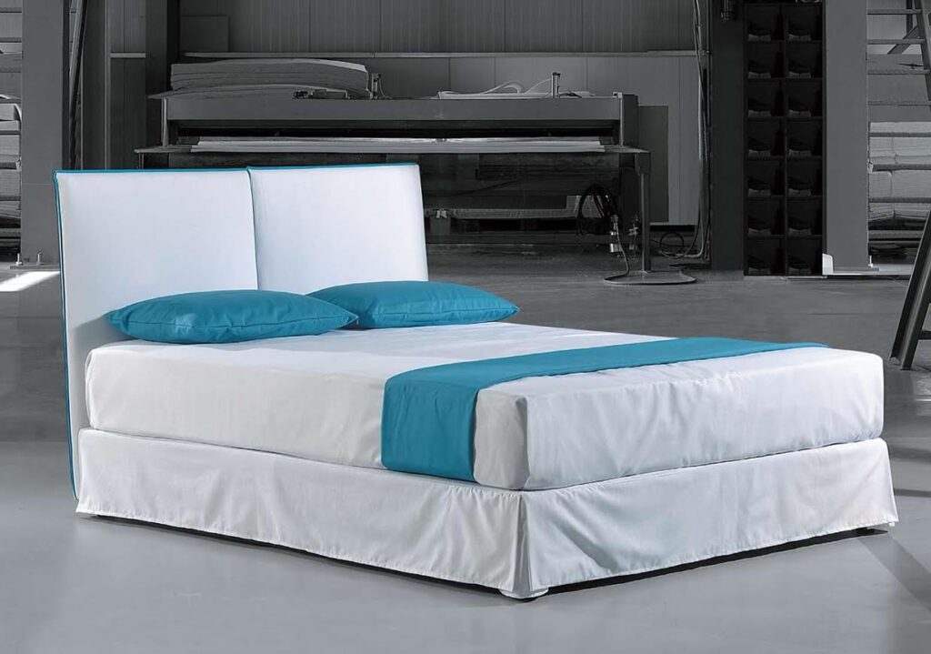ΚΡΕΒΑΤΙ ΔΙΠΛΟ ΥΦΑΣΜΑΤΙΝΟ MYCONOS STYLE 160Χ200