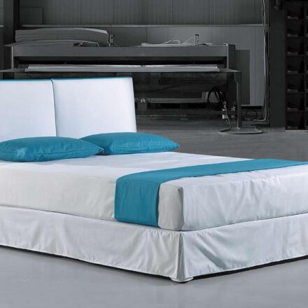 ΚΡΕΒΑΤΙ ΔΙΠΛΟ ΥΦΑΣΜΑΤΙΝΟ MYCONOS STYLE 160Χ200