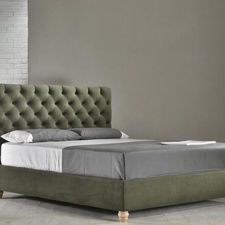ΚΡΕΒΑΤΙ ΔΙΠΛΟ ΥΦΑΣΜΑΤΙΝΟ OLIVE BED  160Χ200