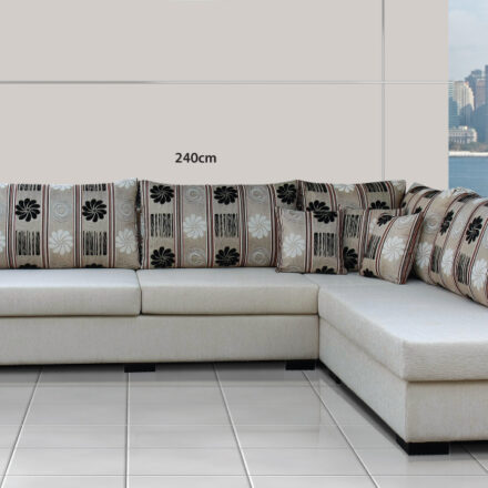 ΓΩΝΙΑΚΟΣ ΚΑΝΑΠΕΣ ΛΕΥΚΟ ΧΡΩΜΑ 240Χ220cm